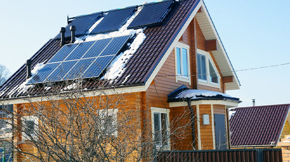 Сонячні колектори і батареї взимку