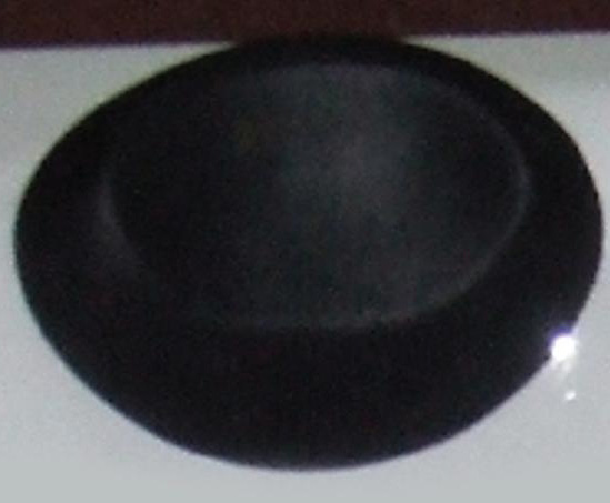 Підголовник пластиковий для ванни Ufo чорний 1
